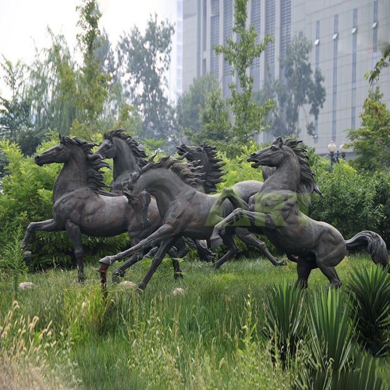 Animal Statue Bronze Horse Sculpture for Outdoor Decoration