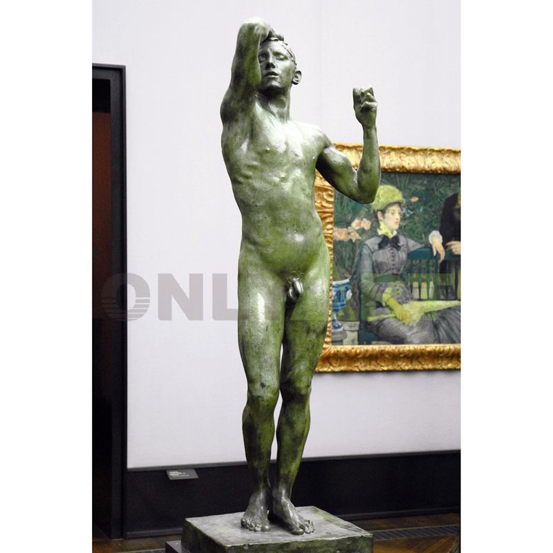 Hot sale Bronze Naked Man by Rodin Sculpture for factory price