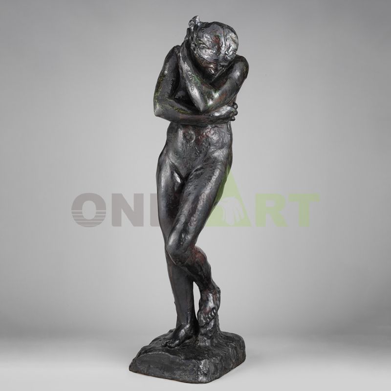 Bronze sculpture of Eve designed by Rodin