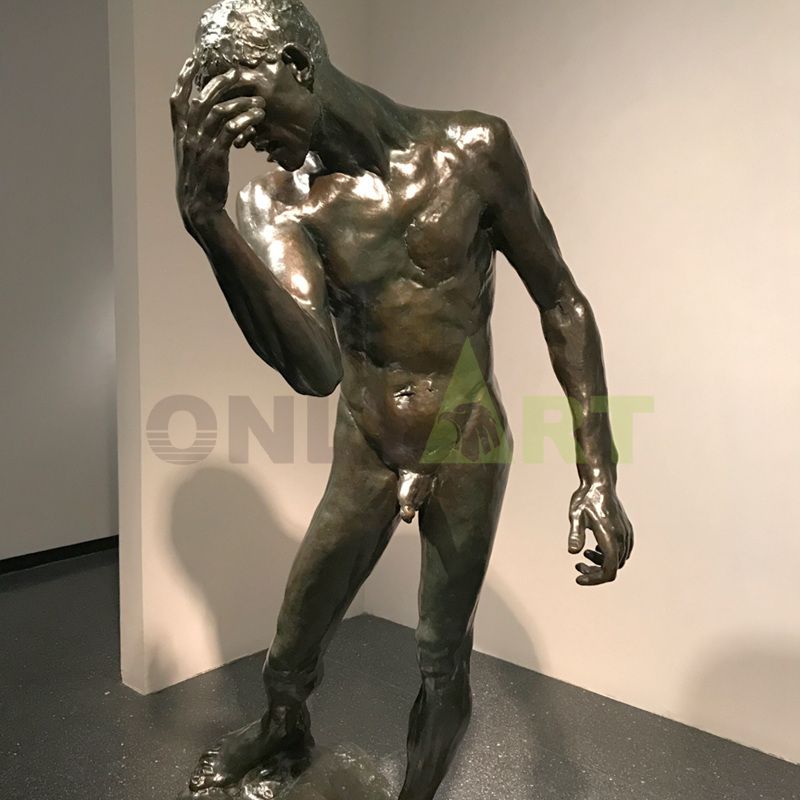 Europe and America hot sale famous bronze rodin decoration the walking man statue