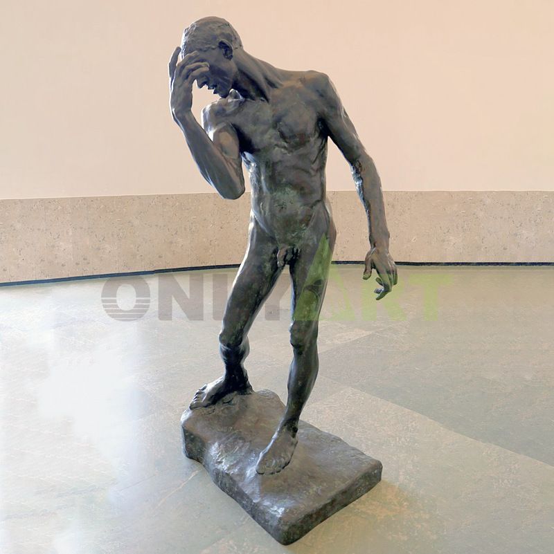 famous bronze sculpture artists metal Life Size bronze Walking Man statue by Auguste Rodin