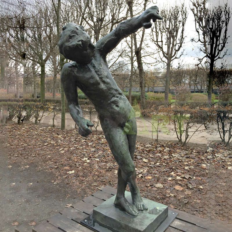 Bronze Sculpture ReproductionsClassical Life Size Bronze Rodin Walking Man Statue