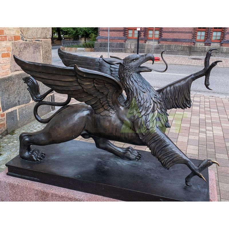 Griffin bronze sculptures are for sale