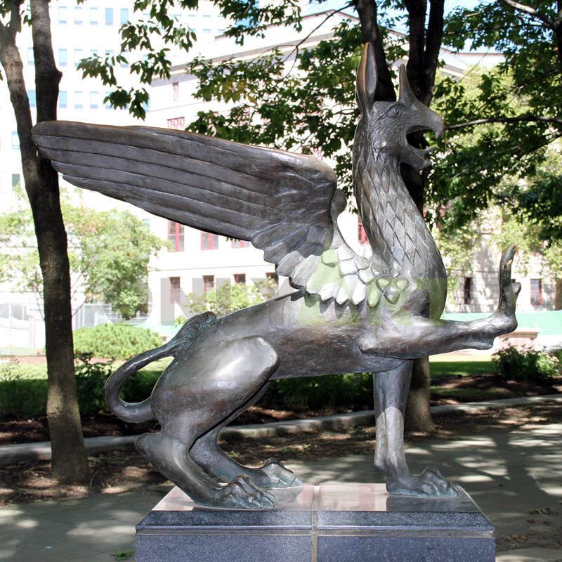 Griffin bronze sculptures are for sale