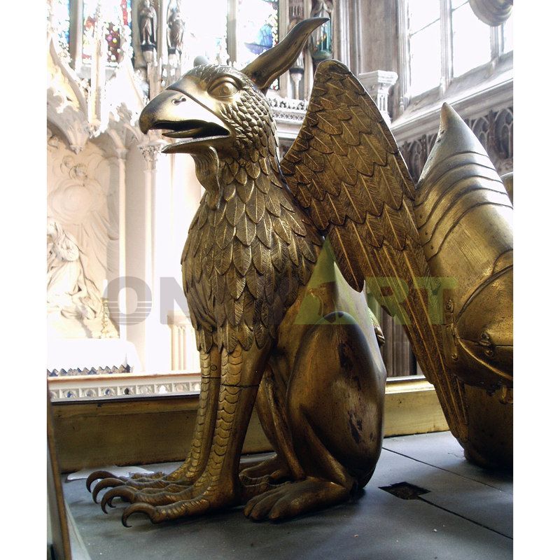 Golden Griffin with eagle legs and lion legs