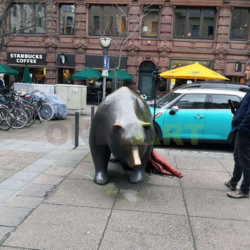 Life Size Bronze Bear Statue