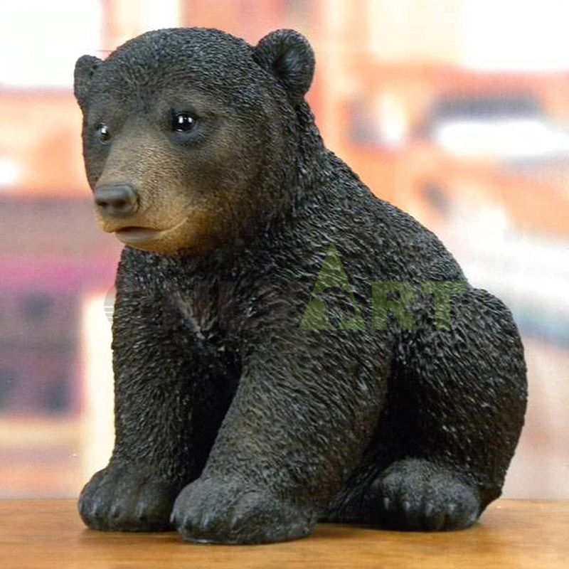 Garden gummy life size metal brass bronze polar bear statue sculpture