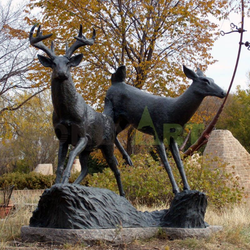 Outdoor Garden Decorative Sika Deer Statues