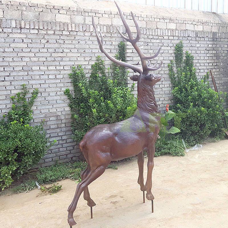 Factory direct production cast garden bronze animal deer sculpture