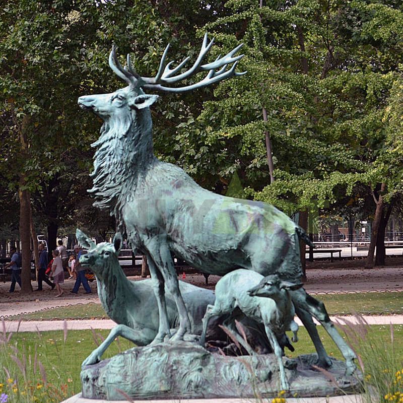 life size hot sale garden Bronze Deer Statue for sale