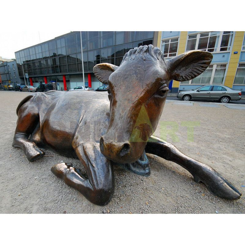 Customized Factory Price Copper Cranes Bronze Bull Sculpture