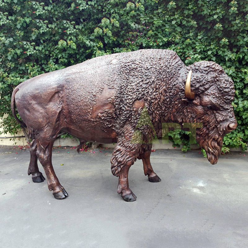 Garden Life Size Bronze Bull Sculpture