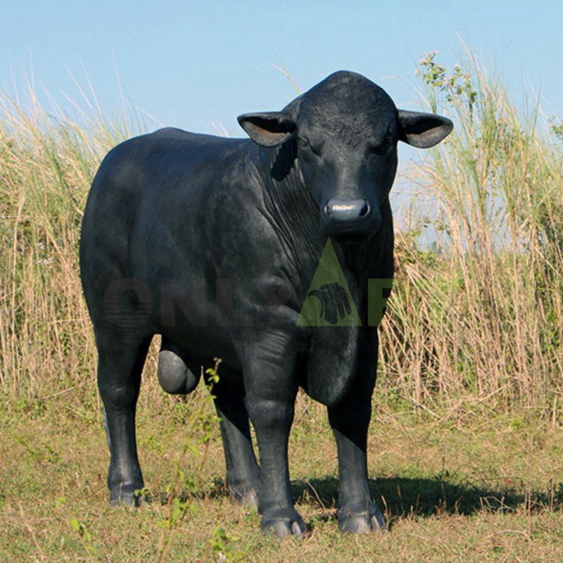 Professional Black Color Bronze Foundry  Bull Statue  Sculpture