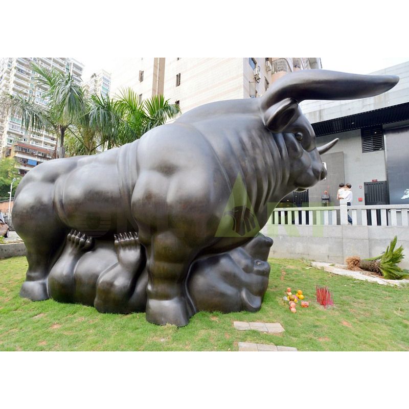Wholesale Brass Bull Statue Art Deco Ox Statue