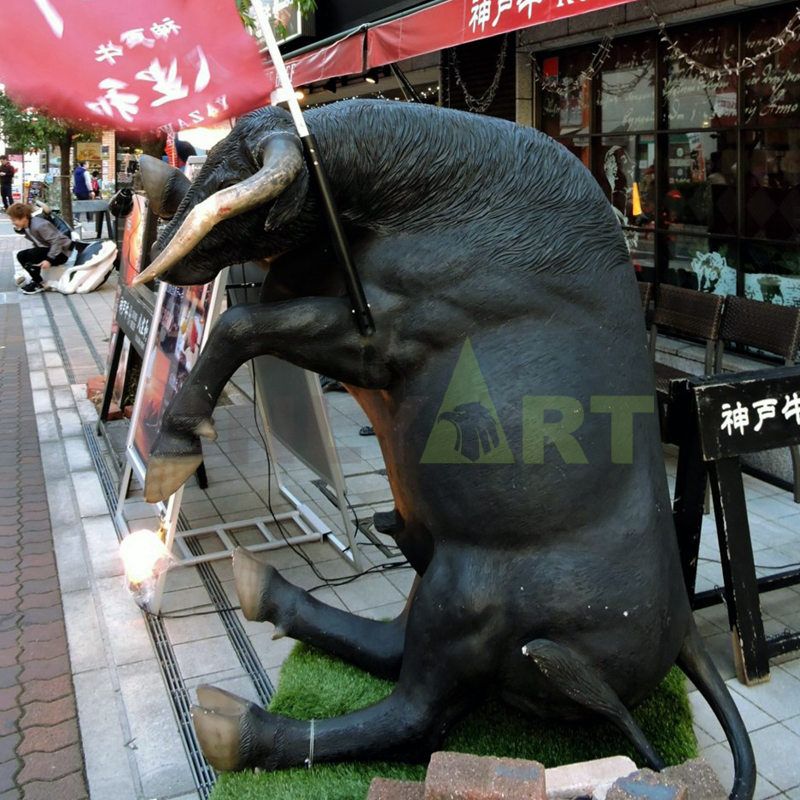 Outdoor Bronze Sculpture of Life Size Wall Street Bull Statue