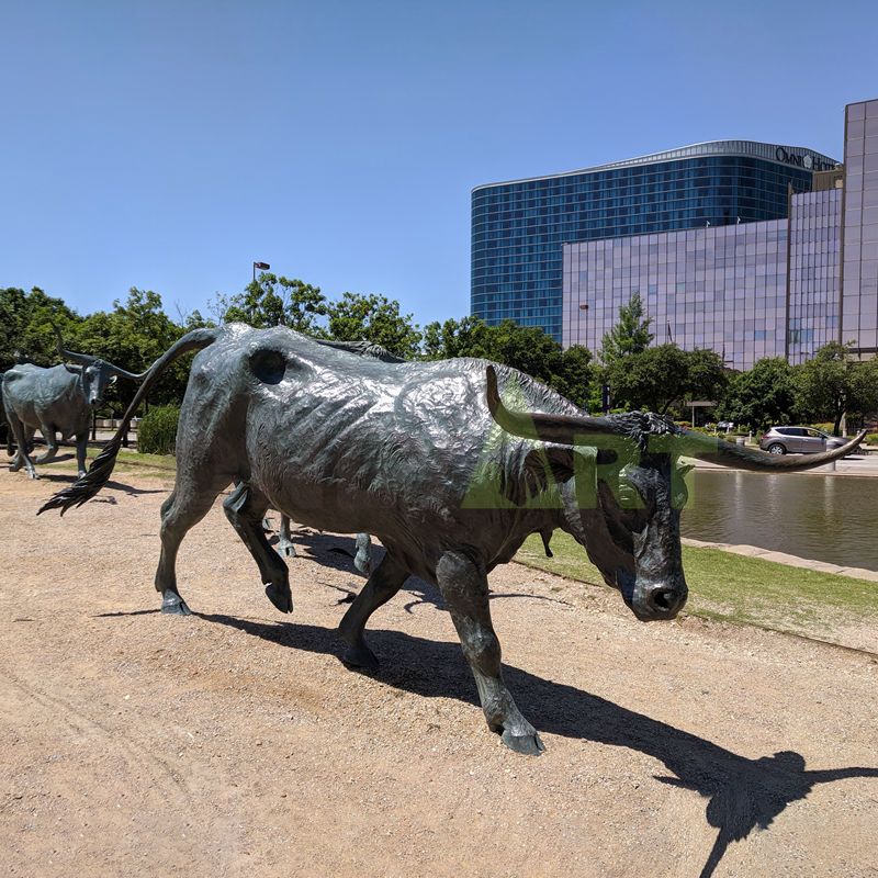 wall Street Bronze animal bull OX Statue outdoor sculpture