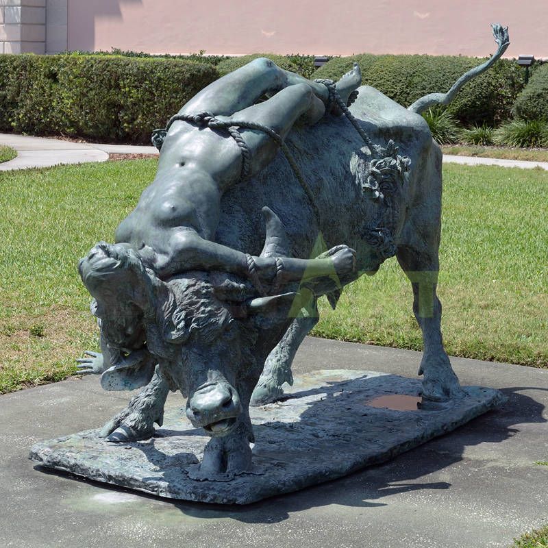 Famous Outdoor Wall Street Charging Bull Bronze Sculpture Cattle Statue