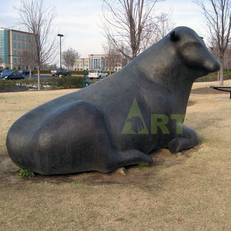 Modern city sculpture outdoor brass bull sculpture bronze bull sculpture