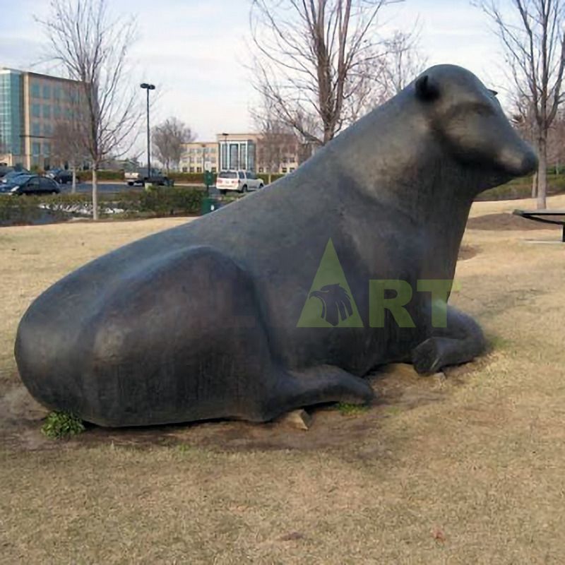 Famous Outdoor Wall Street Charging Bull Bronze Sculpture Cattle Statue