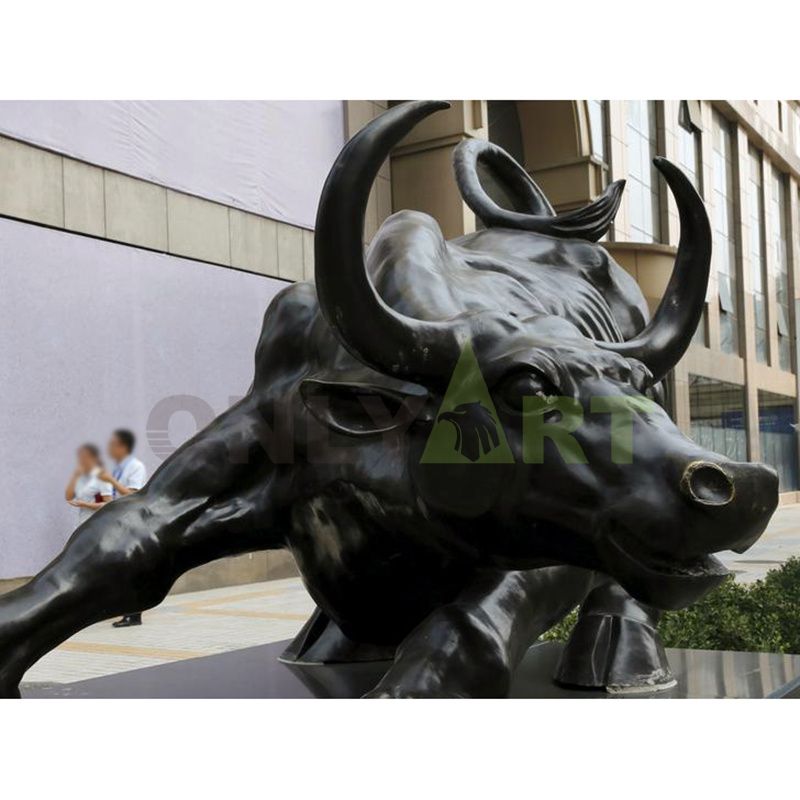 Hot Sale Modern Outdoor Abstract Cast Bronze Bull Sculpture