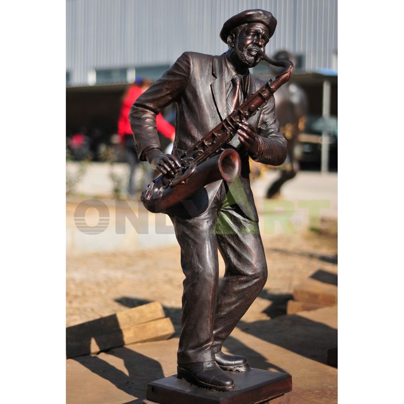 High-quality European-style Black Musician sculpture