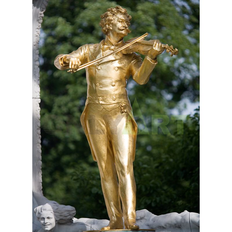 Other  decor bronze material musician statue for indoor decoration