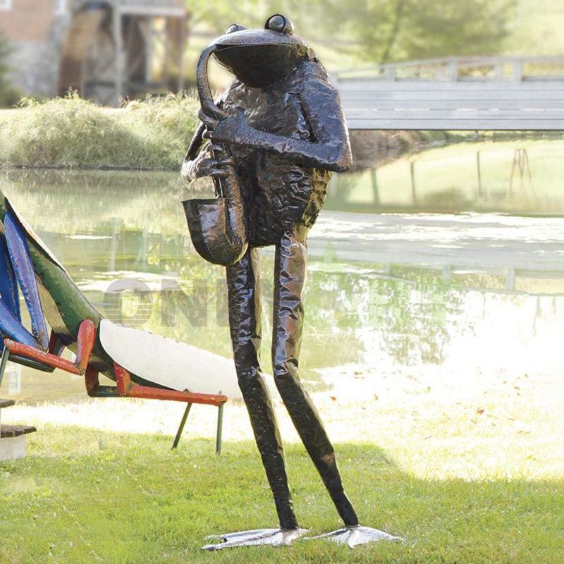 Inoxydable Outdoor Animal Metal  Frog Sculpture
