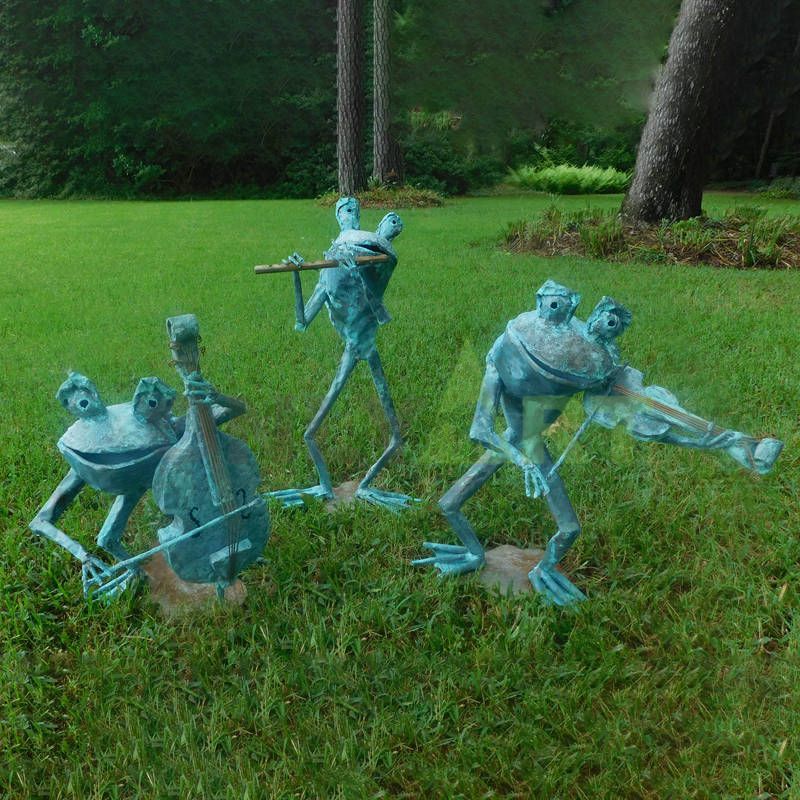 Bronze statue Bronze Frog garden sculpture