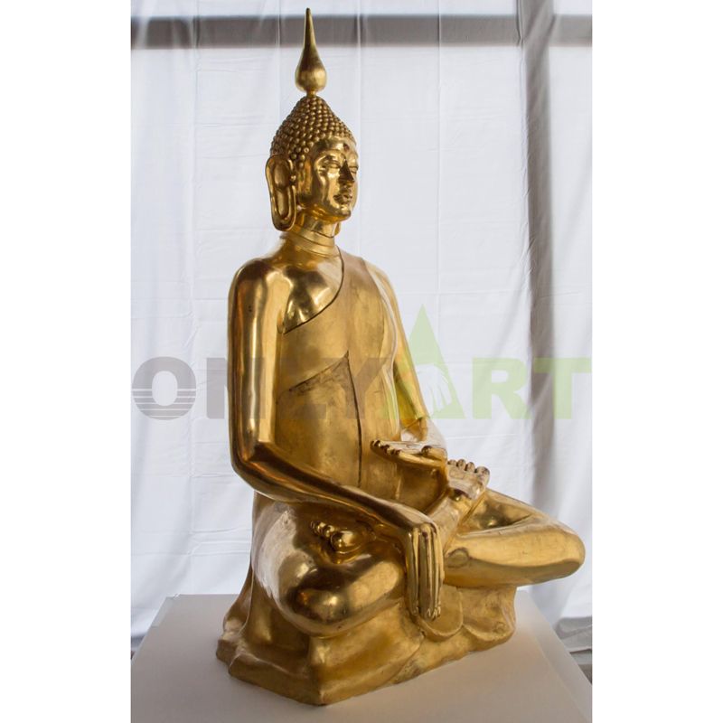 metal casting factory bronze standing tall buddha statue