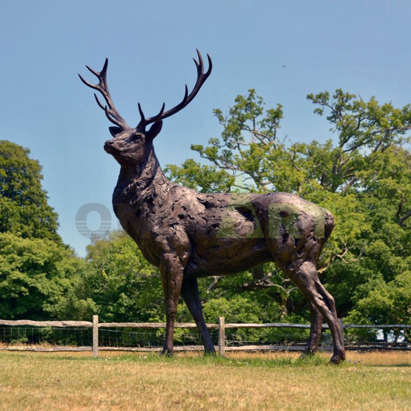 Realistic animal deer sculpture 3d printing manufacturer creative sculptures decoration