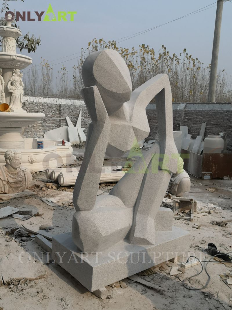 Our abstract grantie marble statues already delivery