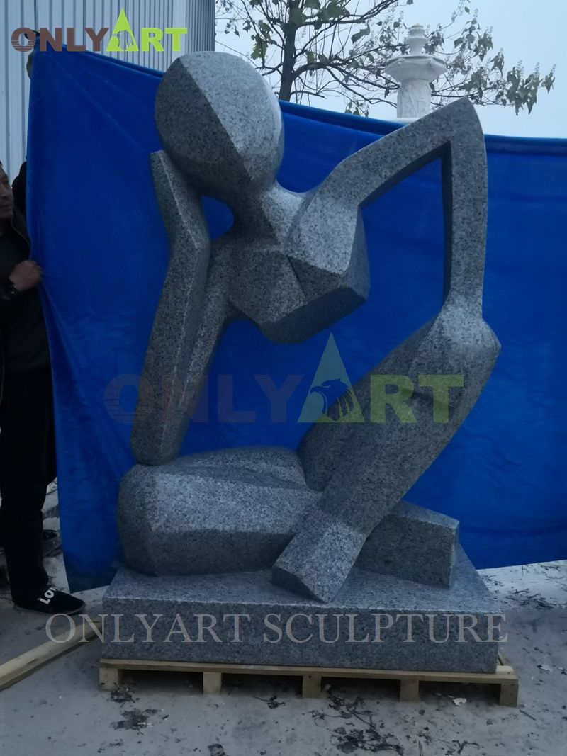 Our abstract grantie marble statues already delivery