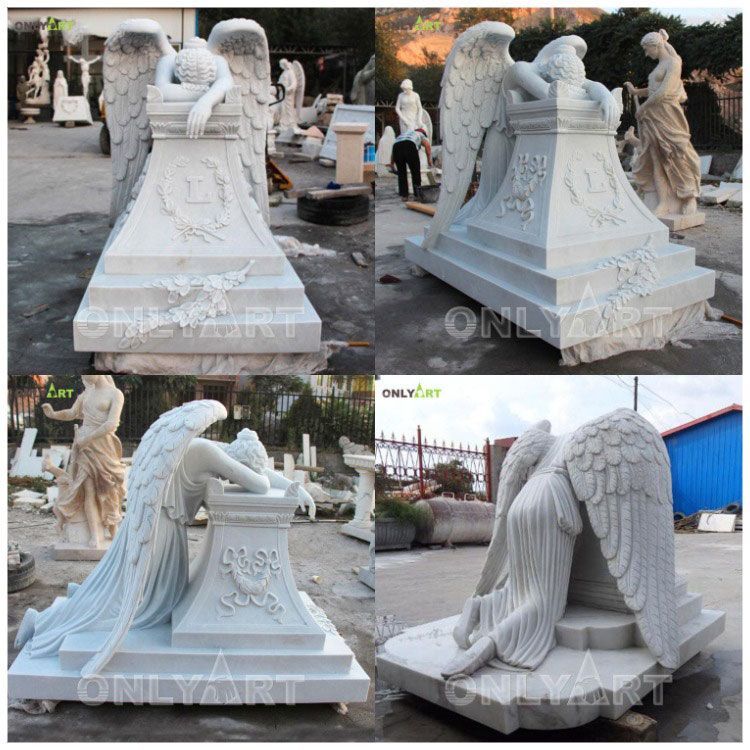 marble angel headstone