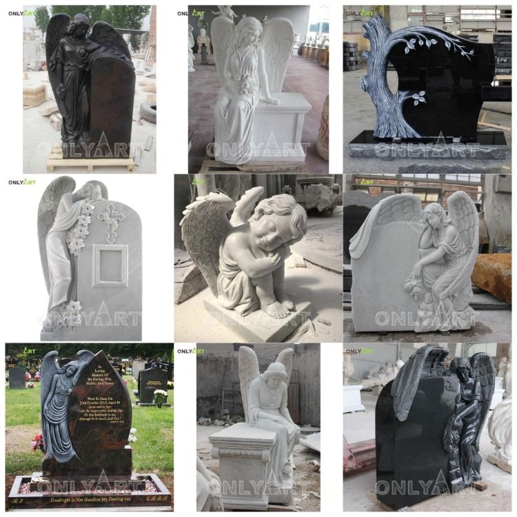 cemetery angel figurine